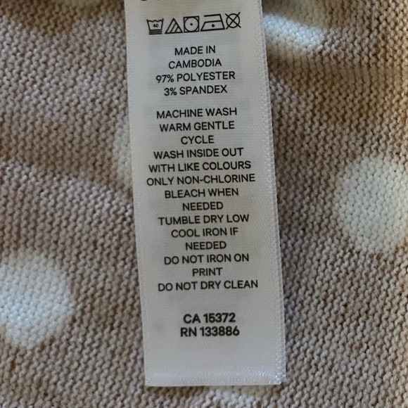 NEW Jillian Harris Polka Dot Knit Jersey Sweater Dress Plus Sz 3X - Picture 8 of 8